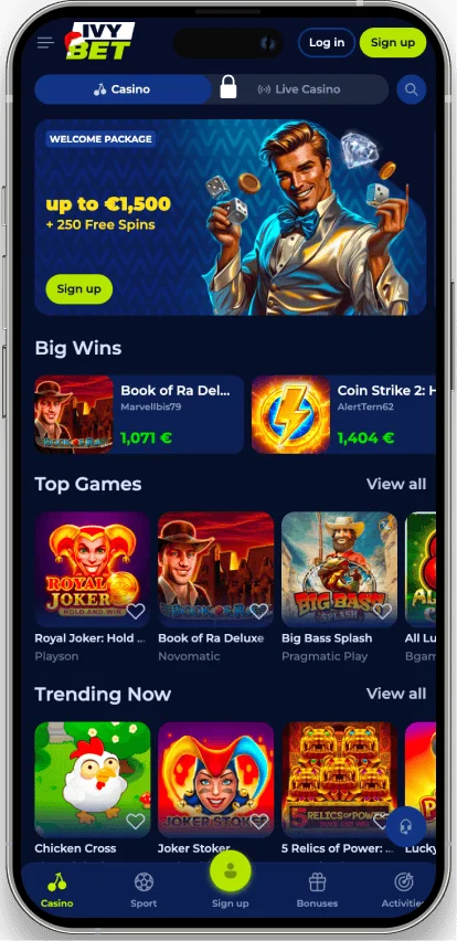 Ivybet application